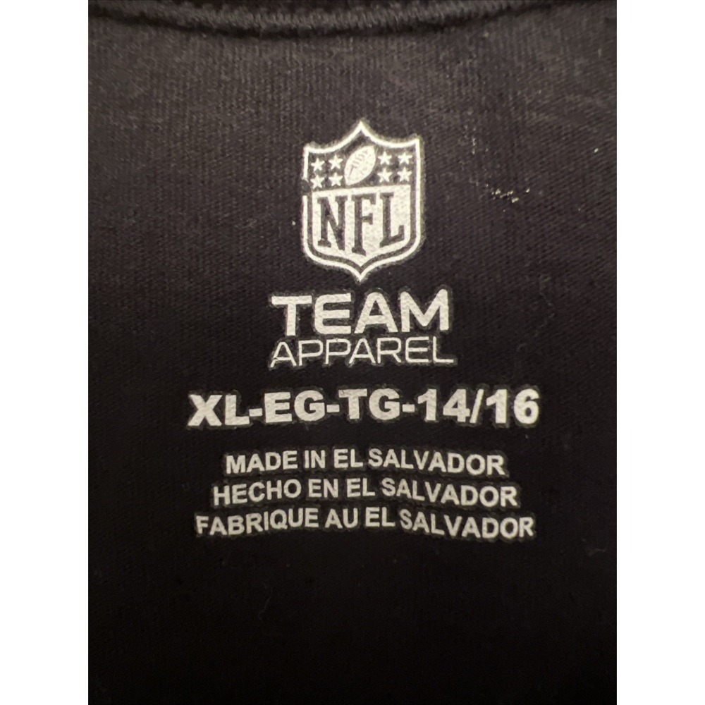 New Orleans Saints NFL Team Apparel Long Sleeve Black Gray Youth XL Shirt - Picture 3 of 10